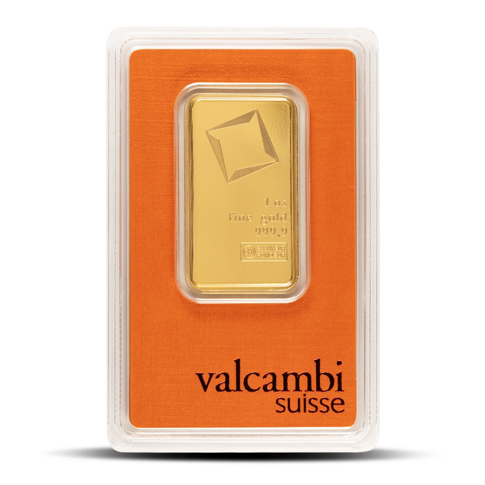 1 ounce Valcambi gold bar